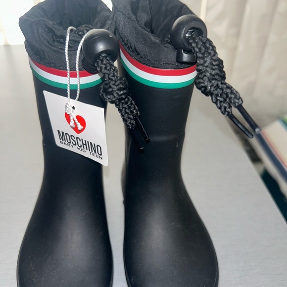 Moschino toddler rainboot NWT sz 24 - Picture 9 of 15